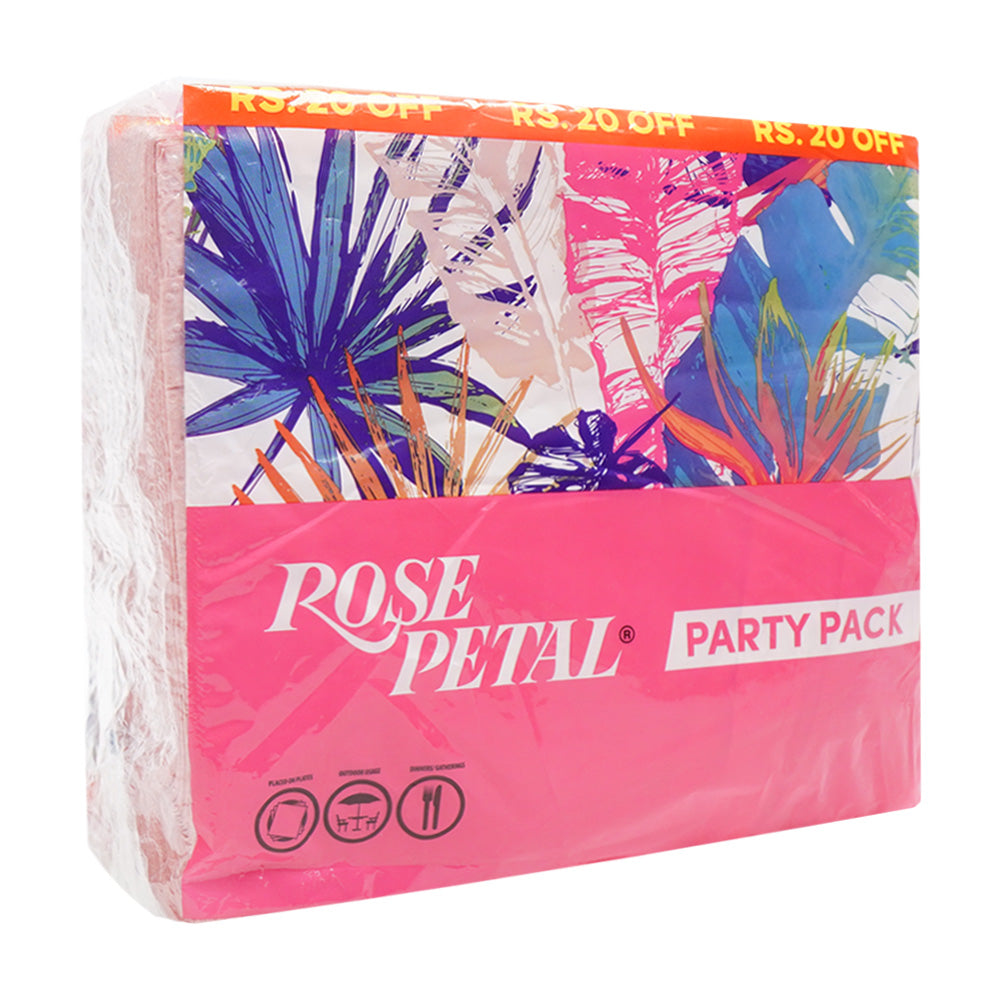 ROSE PETAL TISSUE PARTY PACK PINK 400 SHEET