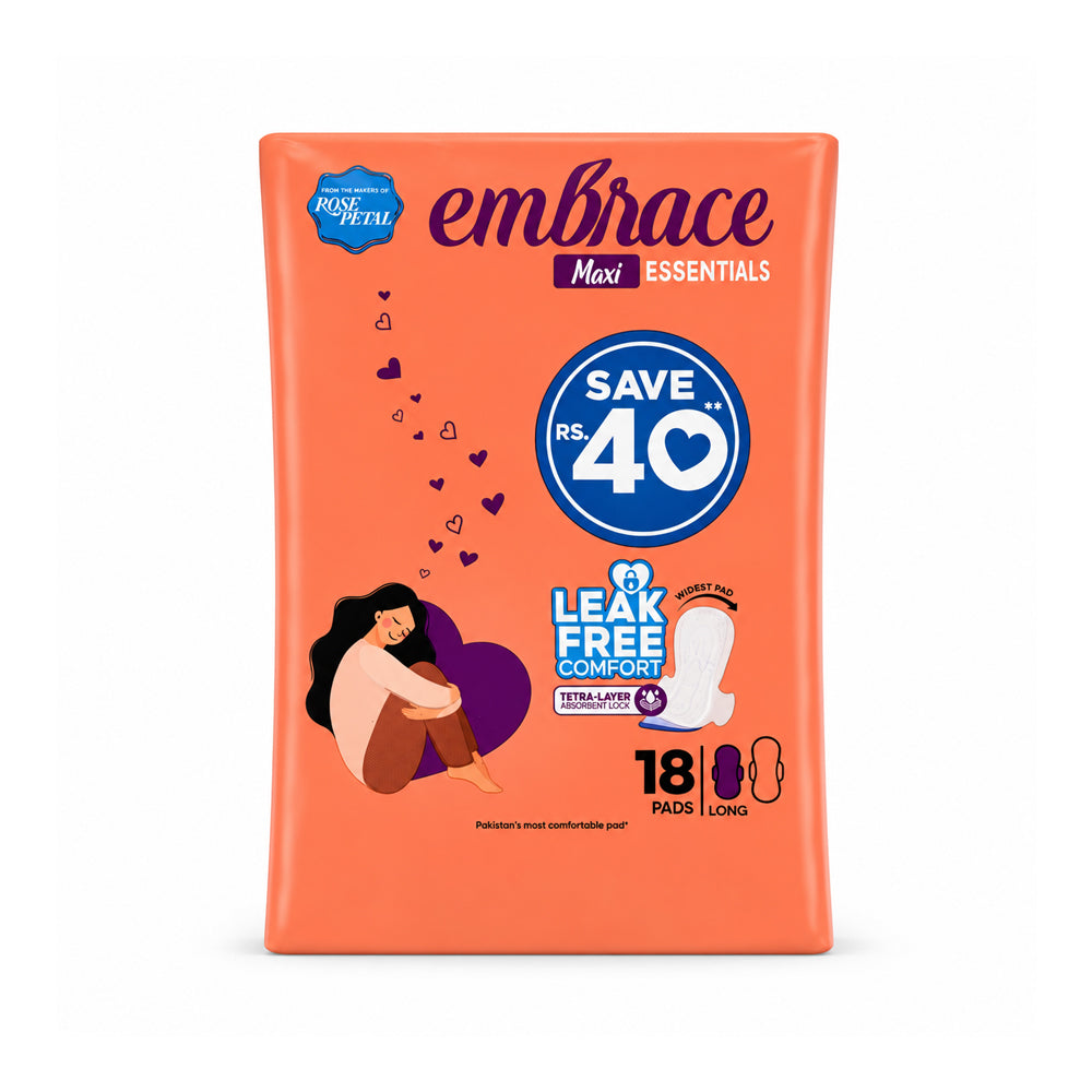 EMBRACE MAXI ESSENTIALS LONG 18 PCS