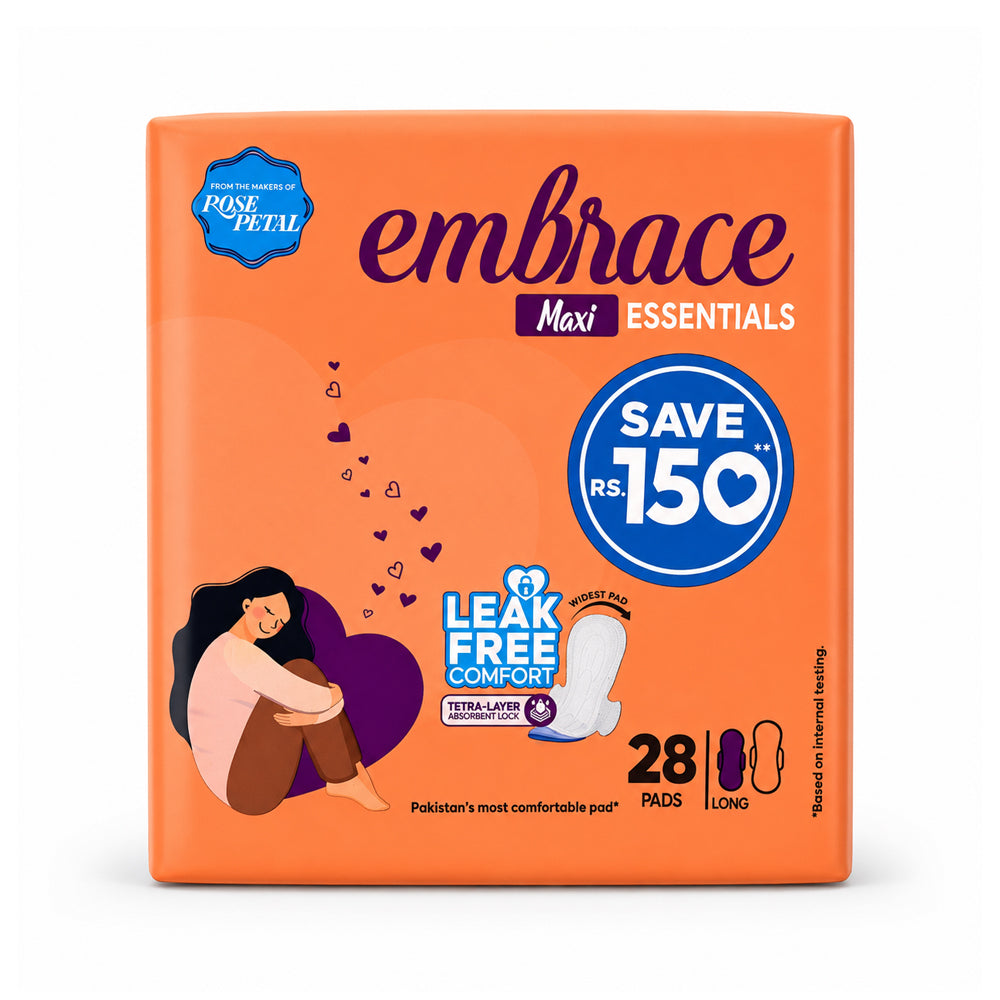 EMBRACE ESSENTIALS MAXI LONG 28 PADS