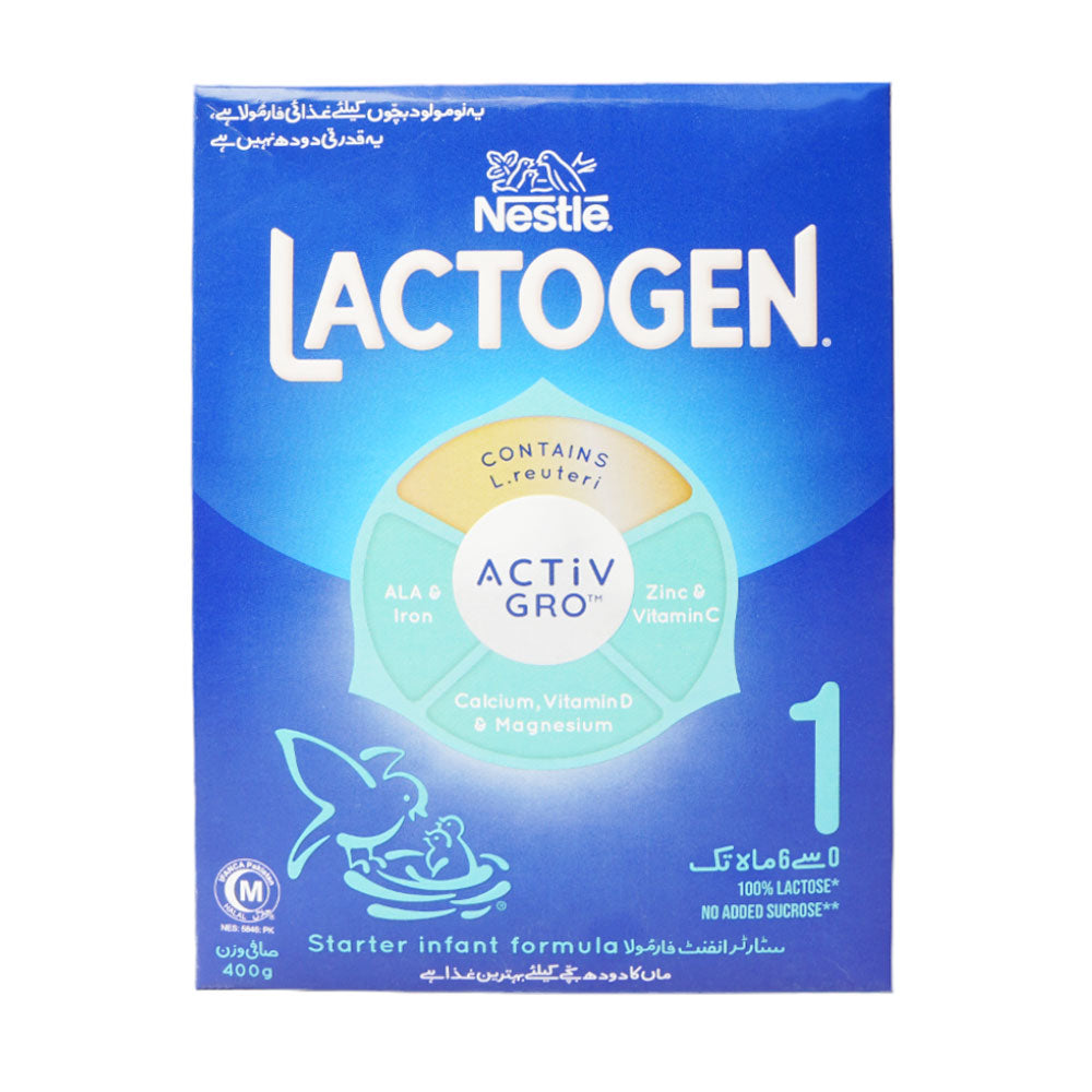 NESTLE LACTOGEN 1 MILK POWDER COMFORTIS PLUS 400 GM