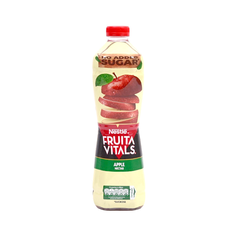 NESTLE FRUITA VITAL NO ADDED SUGAR APPLE NECTAR 1 LTR