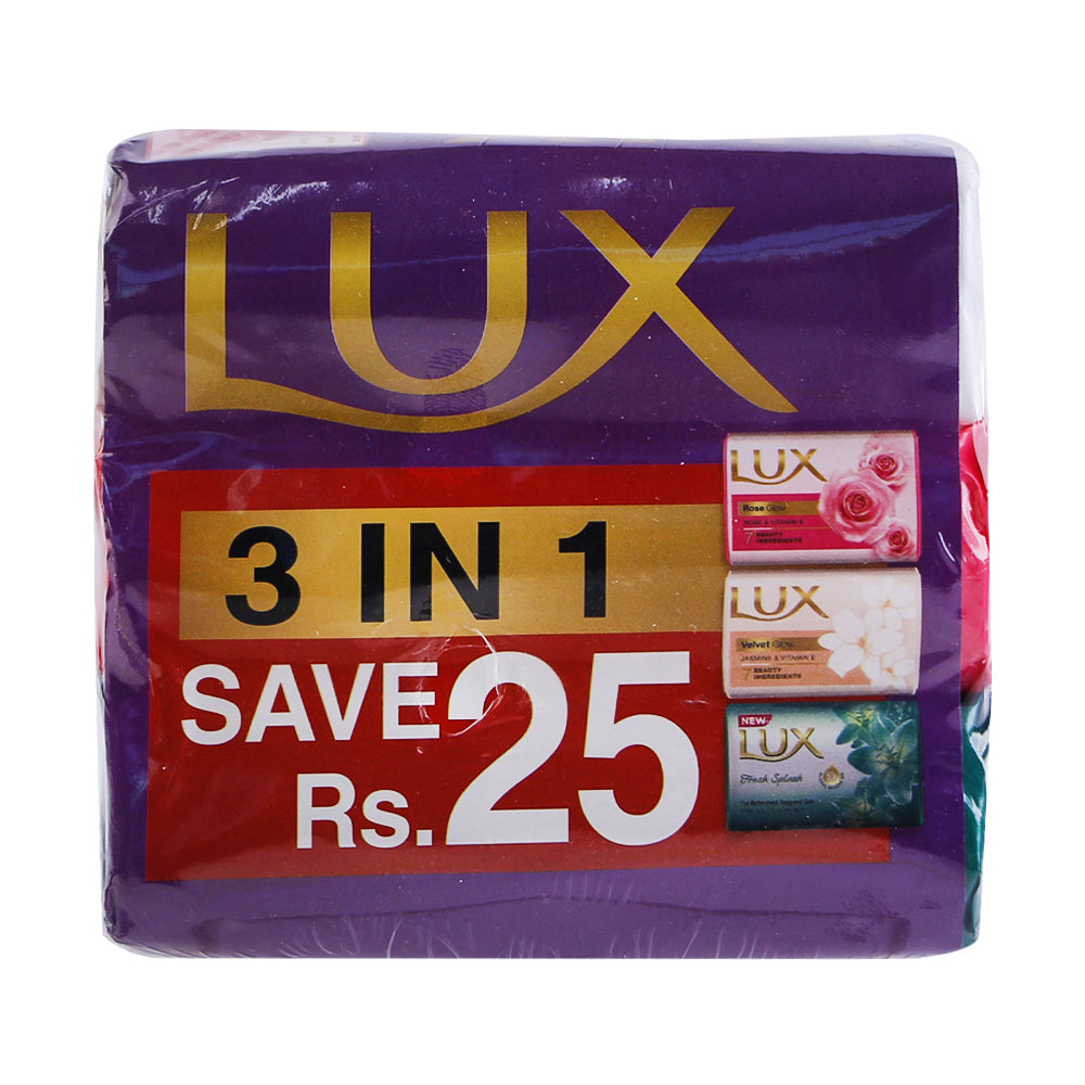 LUX SOAP RAINBOW PACK 3X130GM