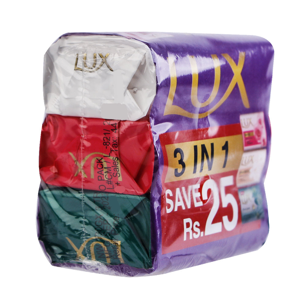 LUX SOAP RAINBOW PACK 3X130GM