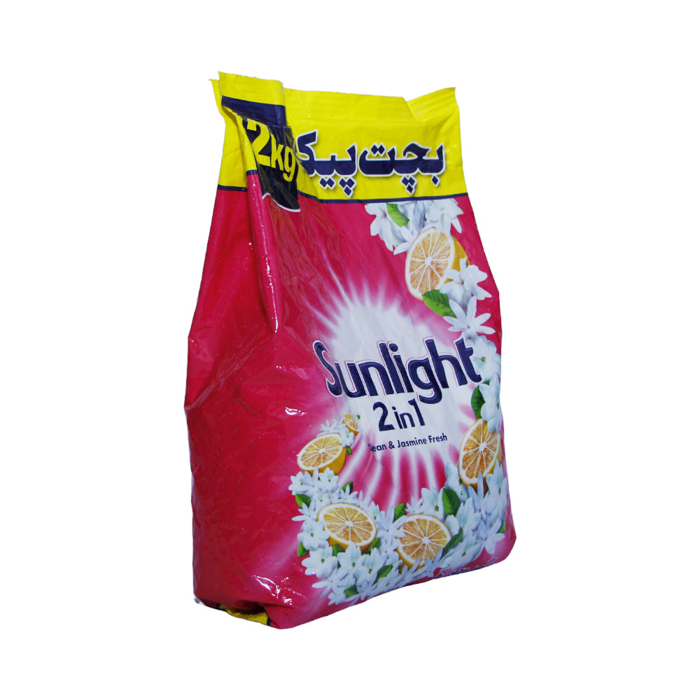 SUNLIGHT WASHING POWDER 2IN1CLEAN & JASMINE PINK 2KG