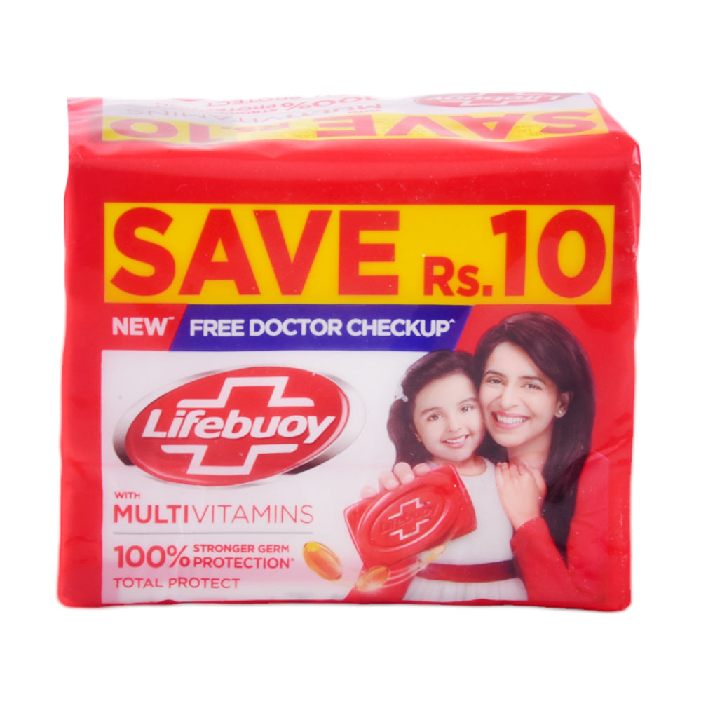 LIFEBUOY SOAP TOTAL 10 TRIO PACK SAVE RS.10 3X98 GM