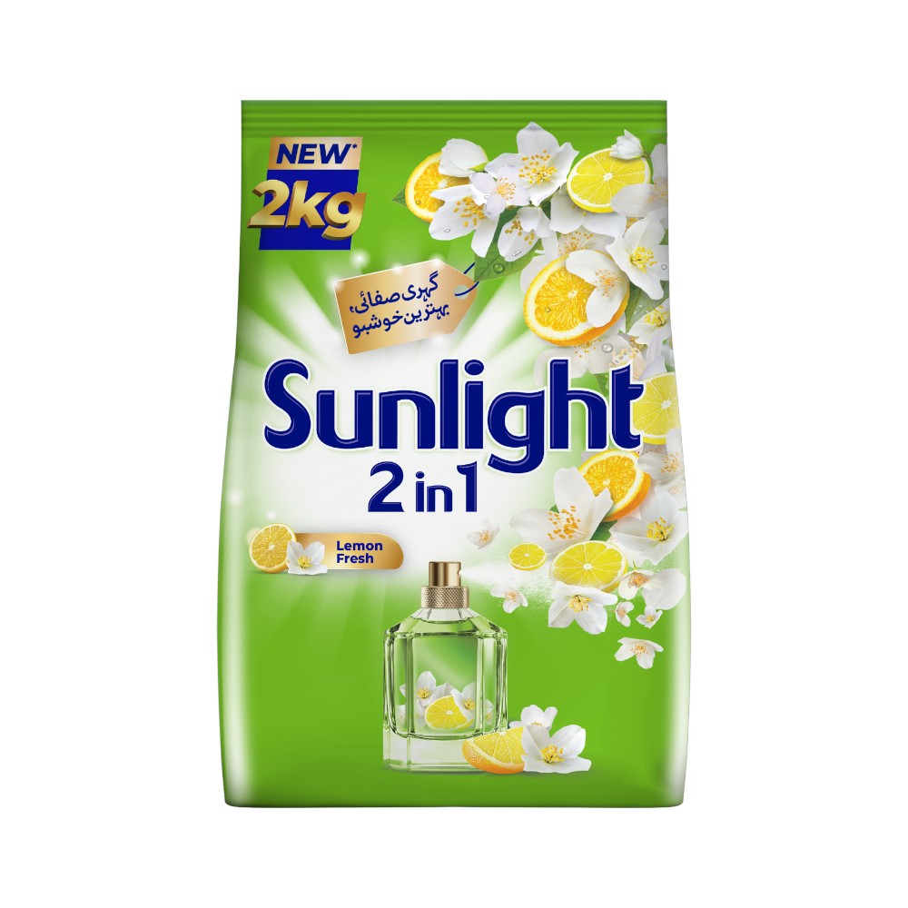 SUNLIGHT WASHING POWDER LEMON FRESH 2IN1 2 KG