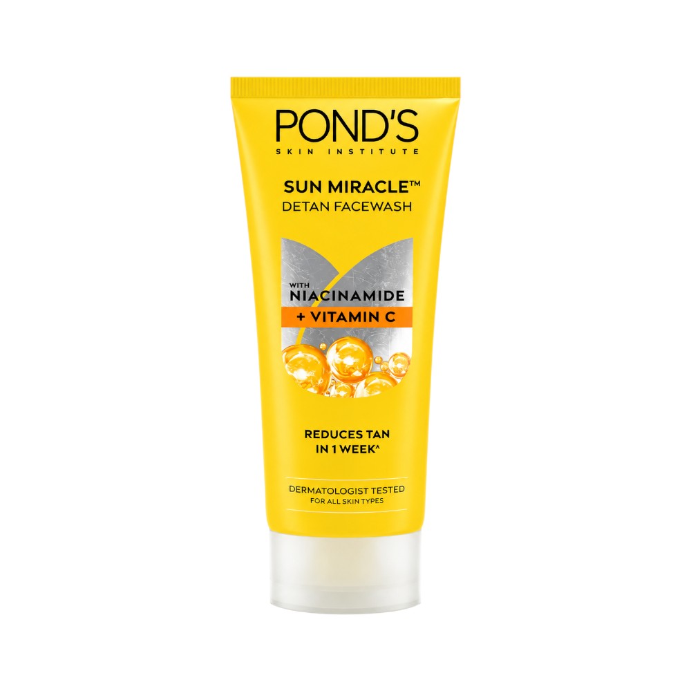 PONDS SUN MIRACLE DETAN FACE WASH WITH NIACINAMIDE VITAMIN C