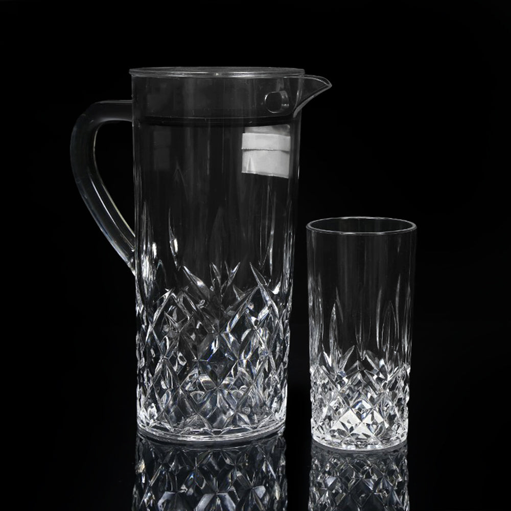 WATER SET 7PC ACRYLIC DIAMOND CUT AC123