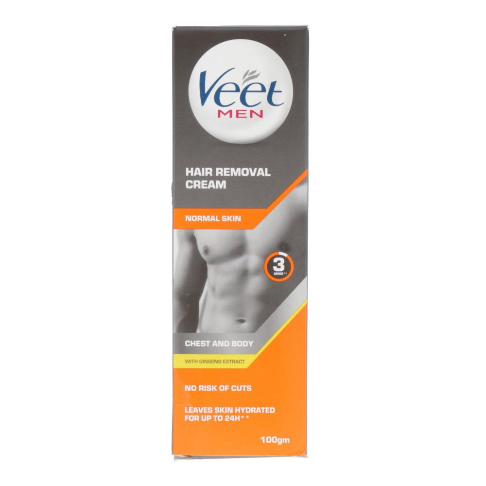 VEET MEN CHEST AND BODY HAIR REMOVAL CREAM NORMAL SKIN 100GM