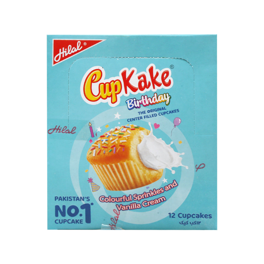 HILAL CUP CAKE BIRTHDAY 19.5GM BOX 12PC