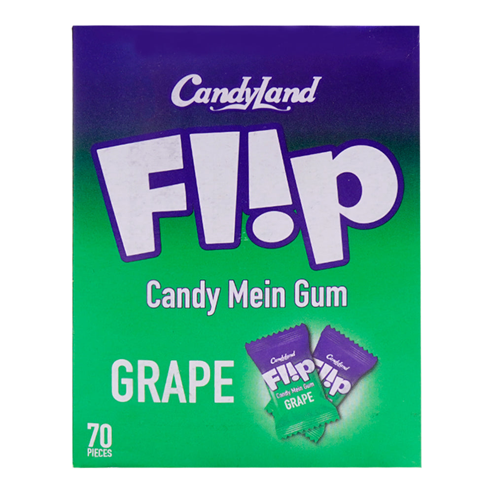 CANDYLAND FLIP GRAPES CANDY GUM 70PCS BOX