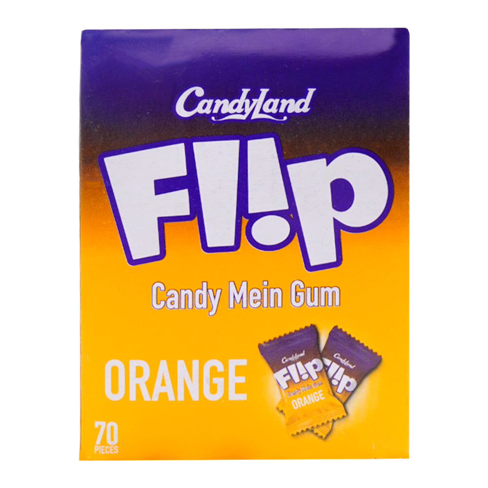 CANDYLAND FLIP ORANGE CANDY GUM 70PCS BOX