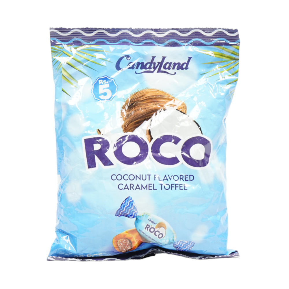 ROCO COCONUT & CARAMEL TOFFEE 25 PIECES POUCH