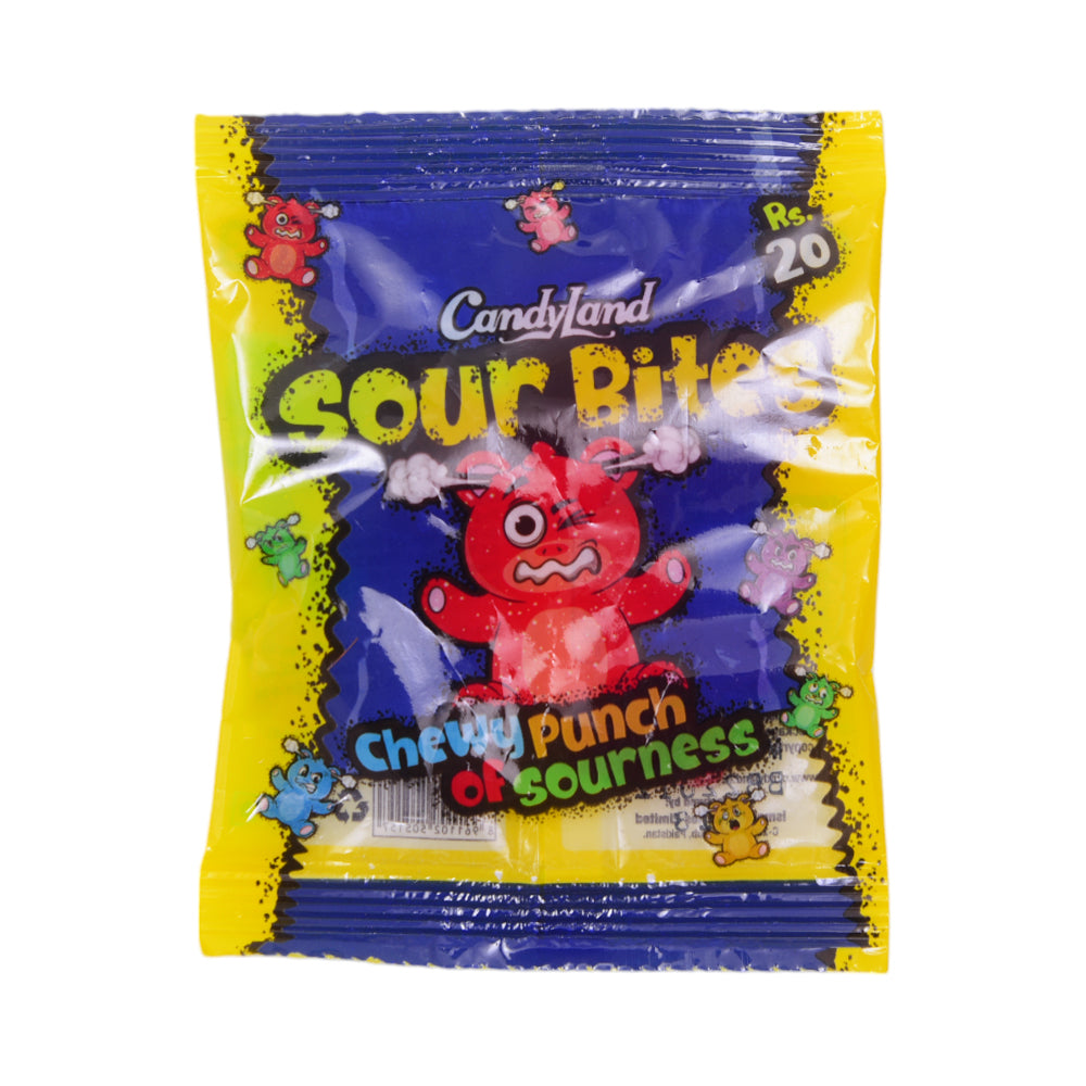 CANDYLAND SOUR BITES JELLY CHEWYPUNCH OF SOURNESS 16 GM