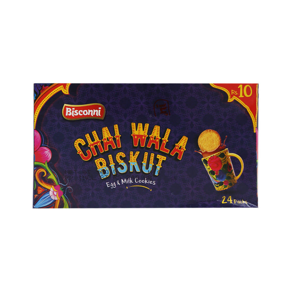 BISCONNI CHAI WALA BISKUT EGG & MILK COOKIES 39.6 GM (24 PCS