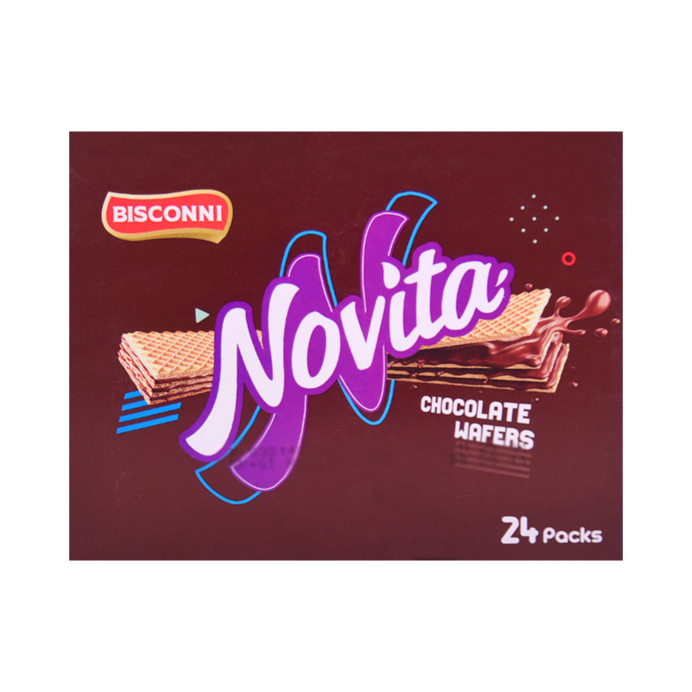 BISCONNI NOVITA CHOCOLATE WAFER 12 GM BOX 30PC