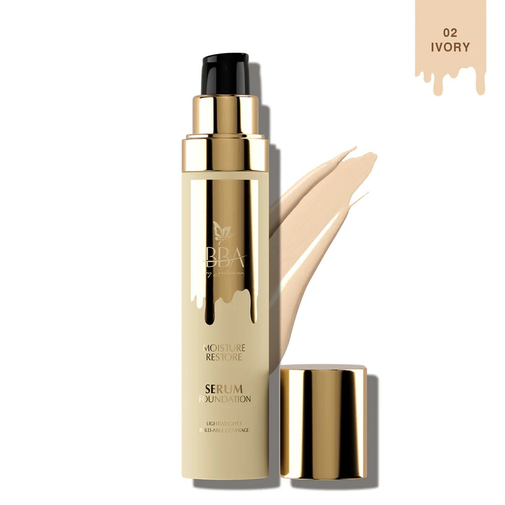 BBA MOISTURE RESTORE SERUM FOUNDATION 02 IVORY 30ML