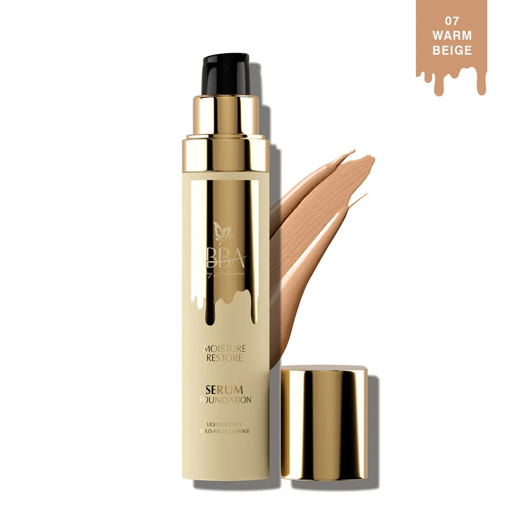 BBA MOISTURE RESTORE SERUM FOUNDATION 07 WARM BEIGE 30ML