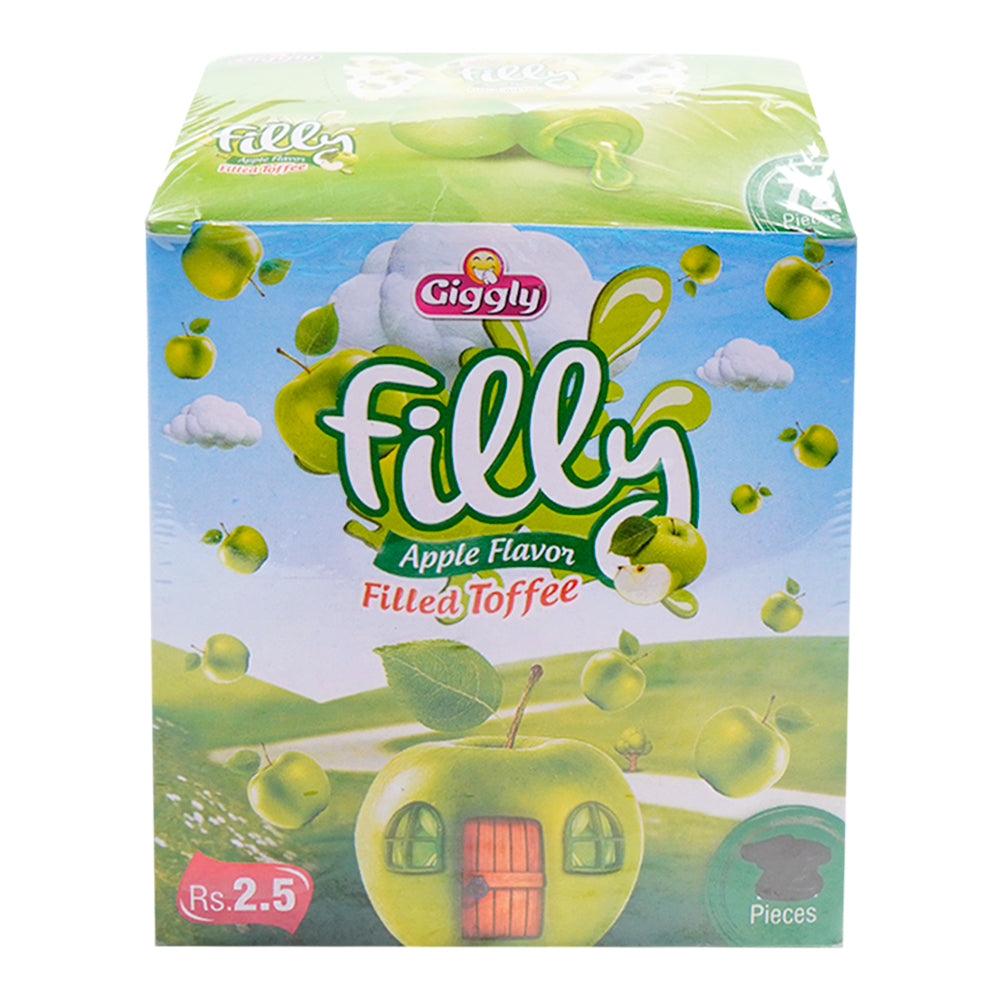 GIGGLY FILLY APPLE FILLED TOFFEE 72 PIECES BOX