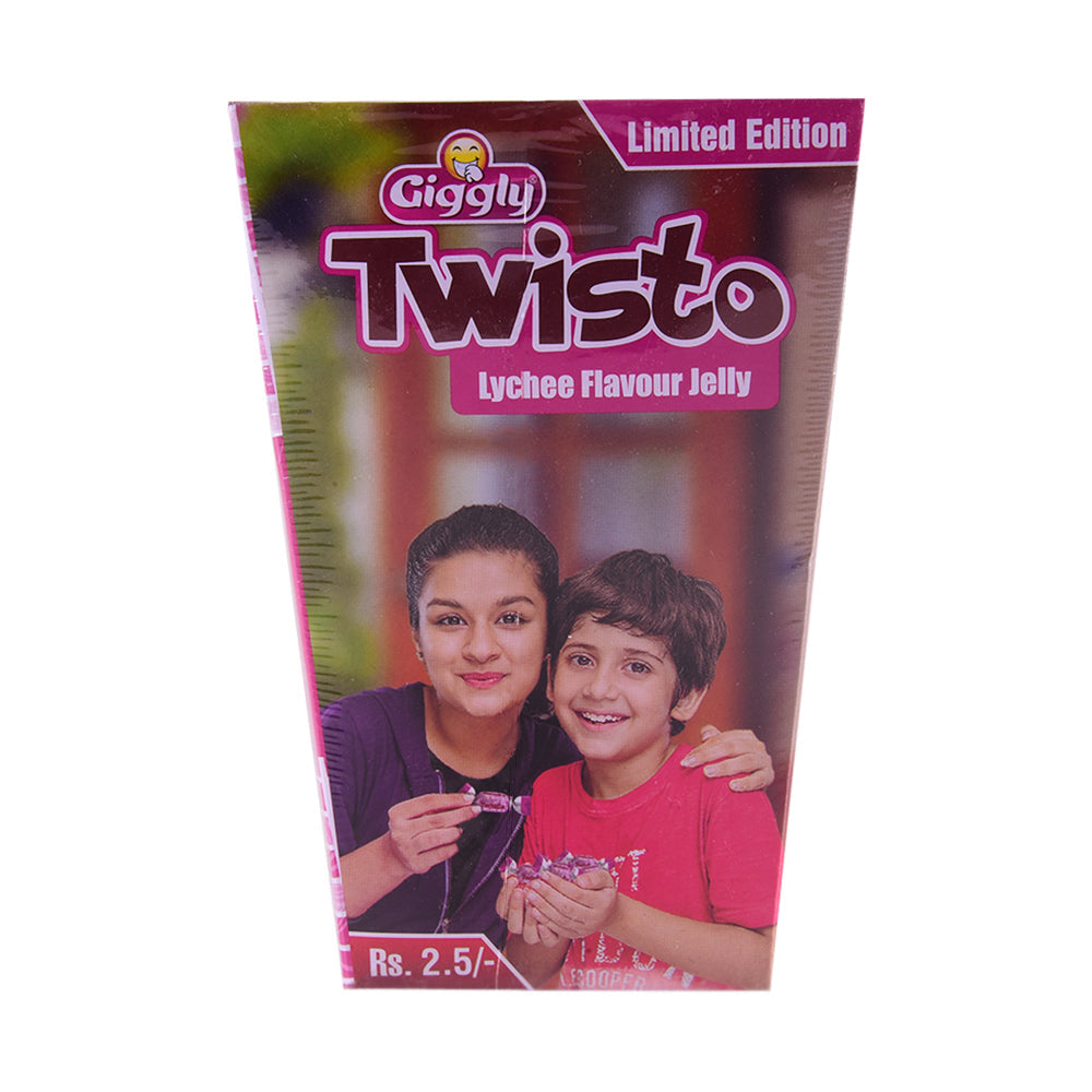 GIGGLY TWISTO LYCHEE JELLY 72 PIECES BOX