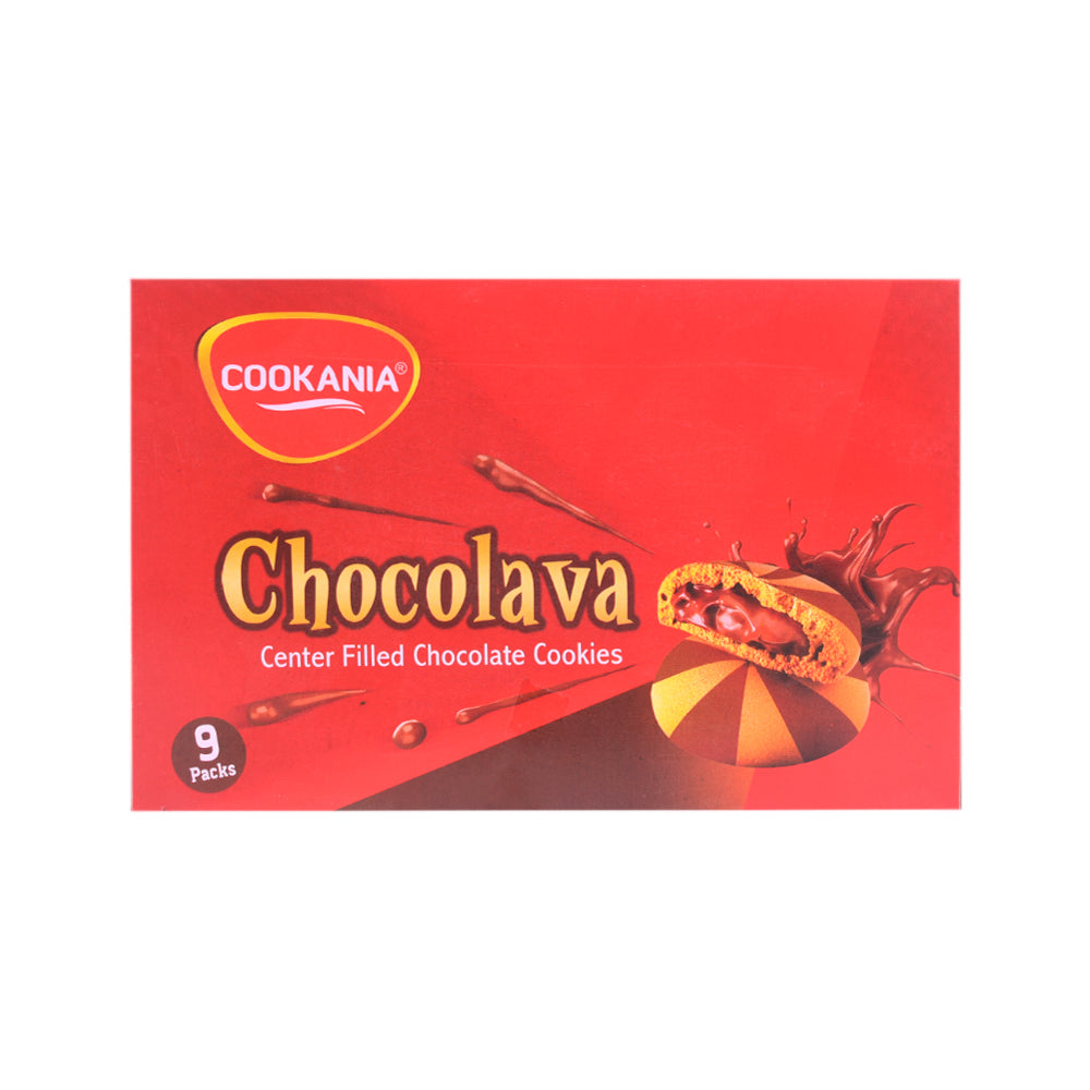 Cookania COOKANIA CHOCOLAVA FILLED CHOCOLATE COOKIES 24 GM BOX 9PC – Al-Fatah
