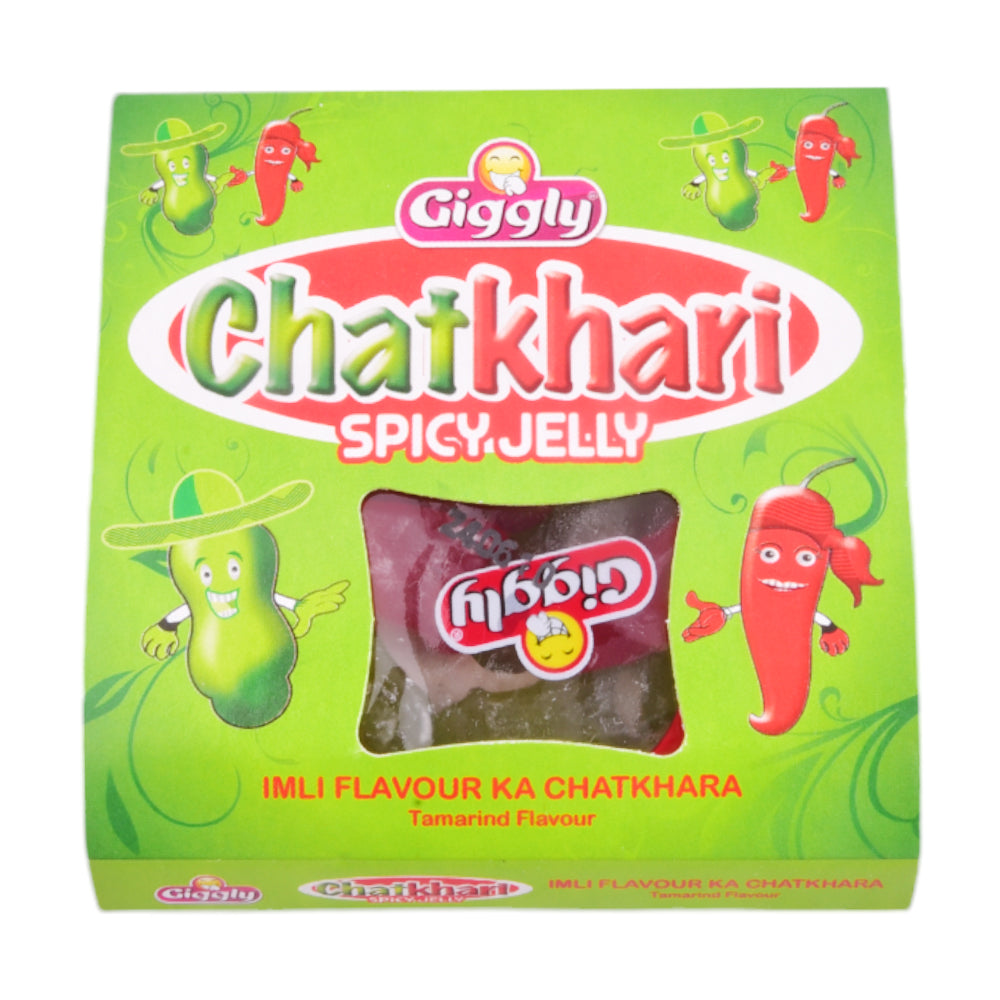 GIGGLY CHATKHARI SPICY JELLY 17.6 GM RS 30X15 TRAY
