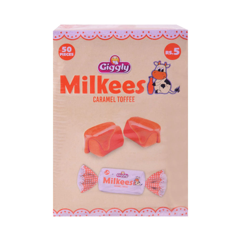 GIGGLY MILKEES CARAMEL BOX RS. 05 50X12