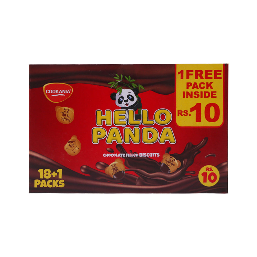 Cookania COOKANIA HELLO PANDA CHOCOLATE FILLED COOKIES BOX 18PC – Al-Fatah