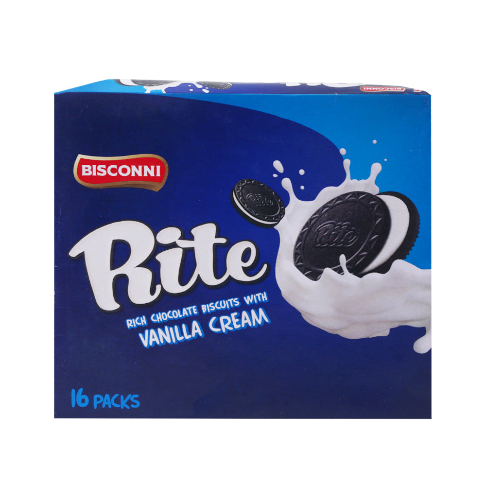 BISCONNI RITE VANILLA CREAM BISCUITS 26 GM BOX 16PC