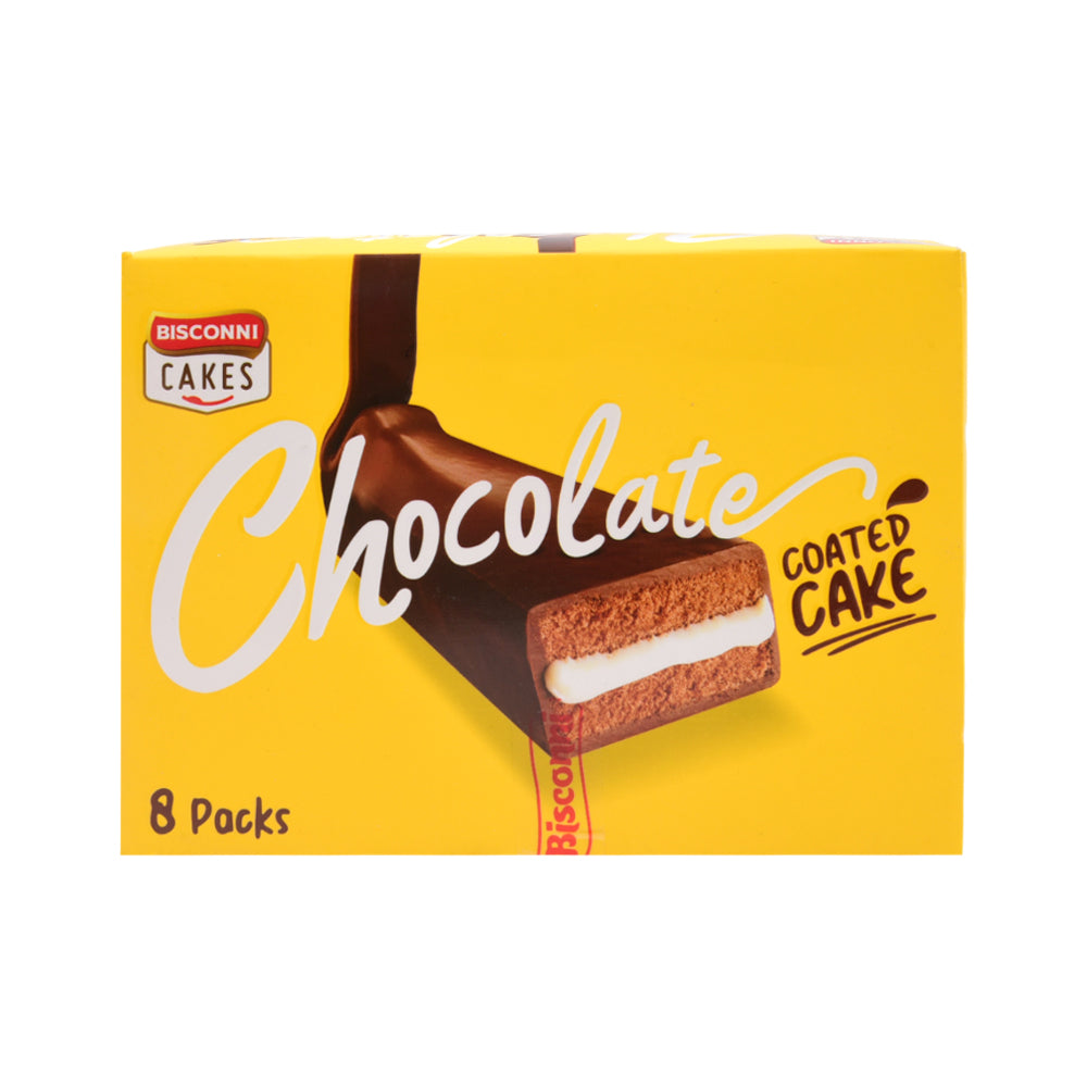 BISCONNI CHOCOLATE COATED VANILLA CAKE 30 GM (BOX 8 PC)