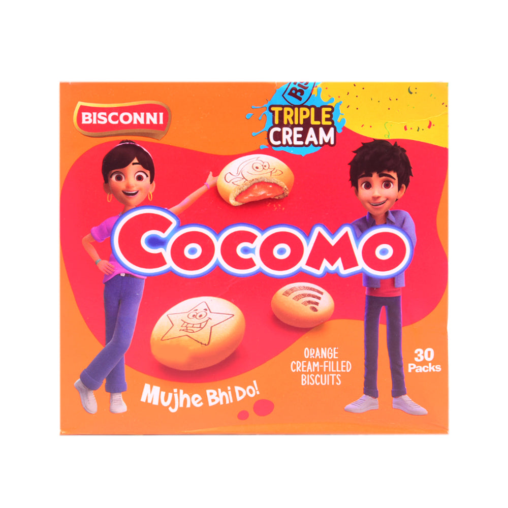 BISCONNI COCOMO ORANGE SP TRIPLE CREAM BOX 30 PC