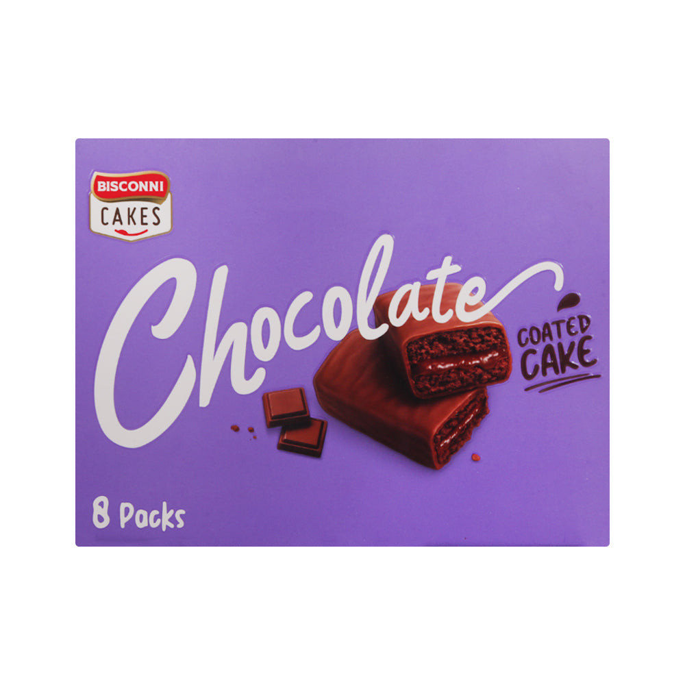 BISCONNI CHOCOLATE COATED CAKE 30GM BOX 8 PC