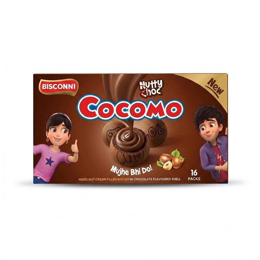 BISCONNI COCOMO NUTTY CHOC 16 PCS BOX