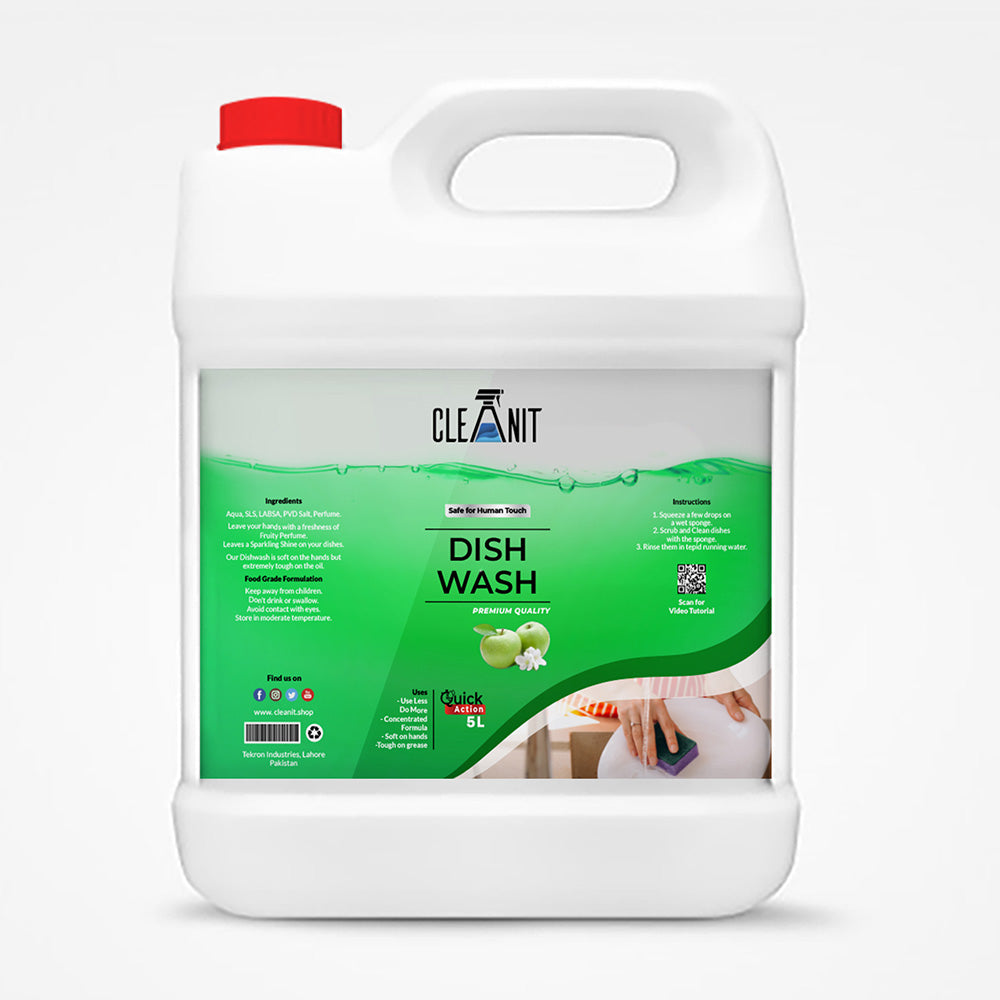 CLEAN IT DISHWASH GREEN APPLE 5LTR