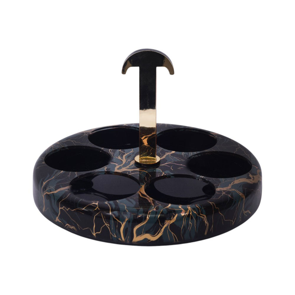 SPIN SIP GLASS STAND MARBLE COLOR