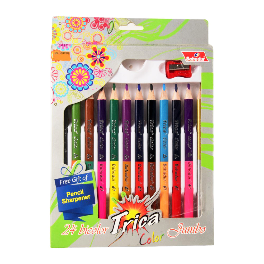BAHADUR COLOR PENCIL JUMBO 12PC 3203