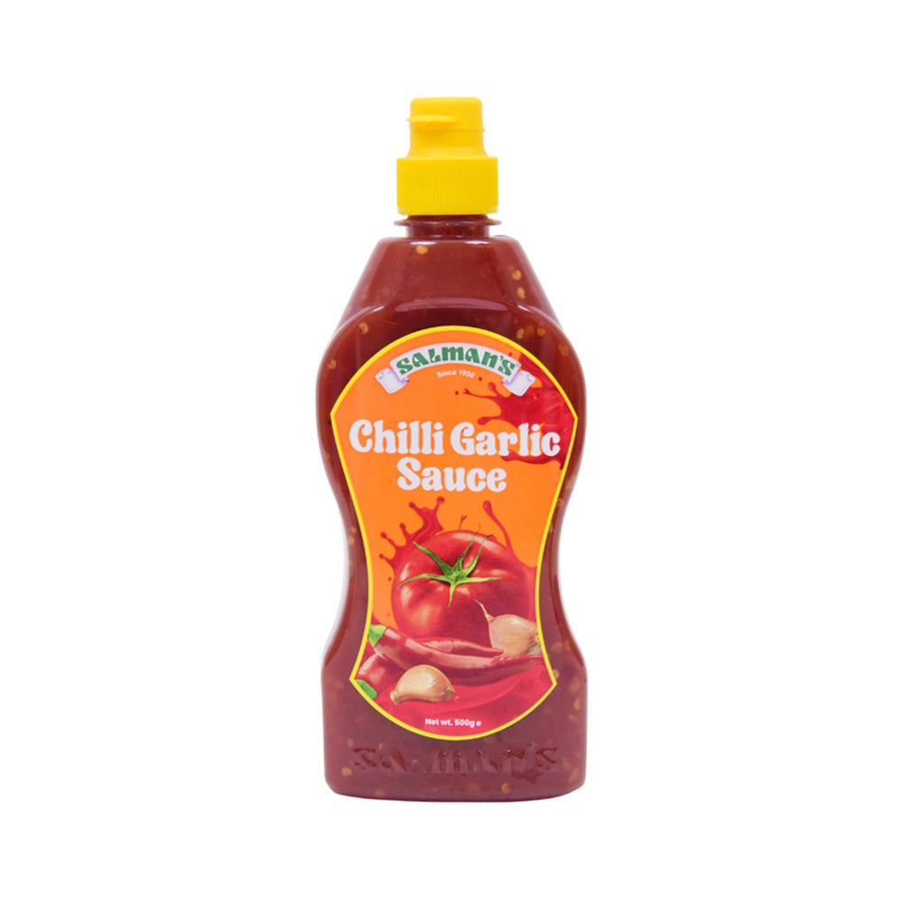 SALMANS CHILLI GARLIC SAUCE BOTTLE 500 GMS