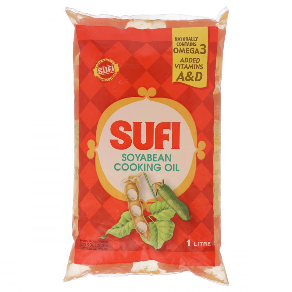 SUFI SOYABEAN COOKING OIL POUCH 1 LTR