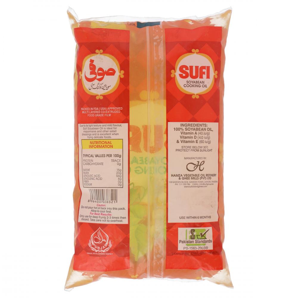 SUFI SOYABEAN COOKING OIL POUCH 1 LTR