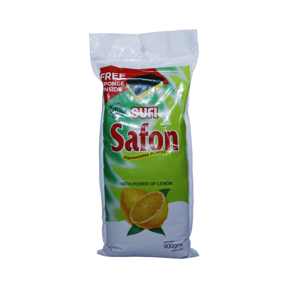 SUFI SAFON DISH WASHING POWDER POLY BAG 900 GM