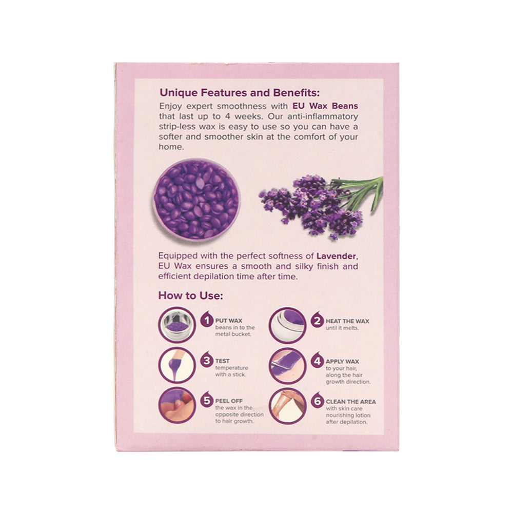 EU CREAM WAX BEANS LAVENDER 100GM