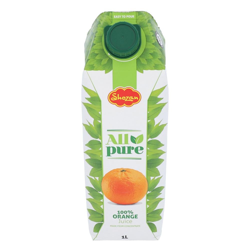 SHEZAN ALL PURE ORANGE JUICE 1 LTR- CARTON