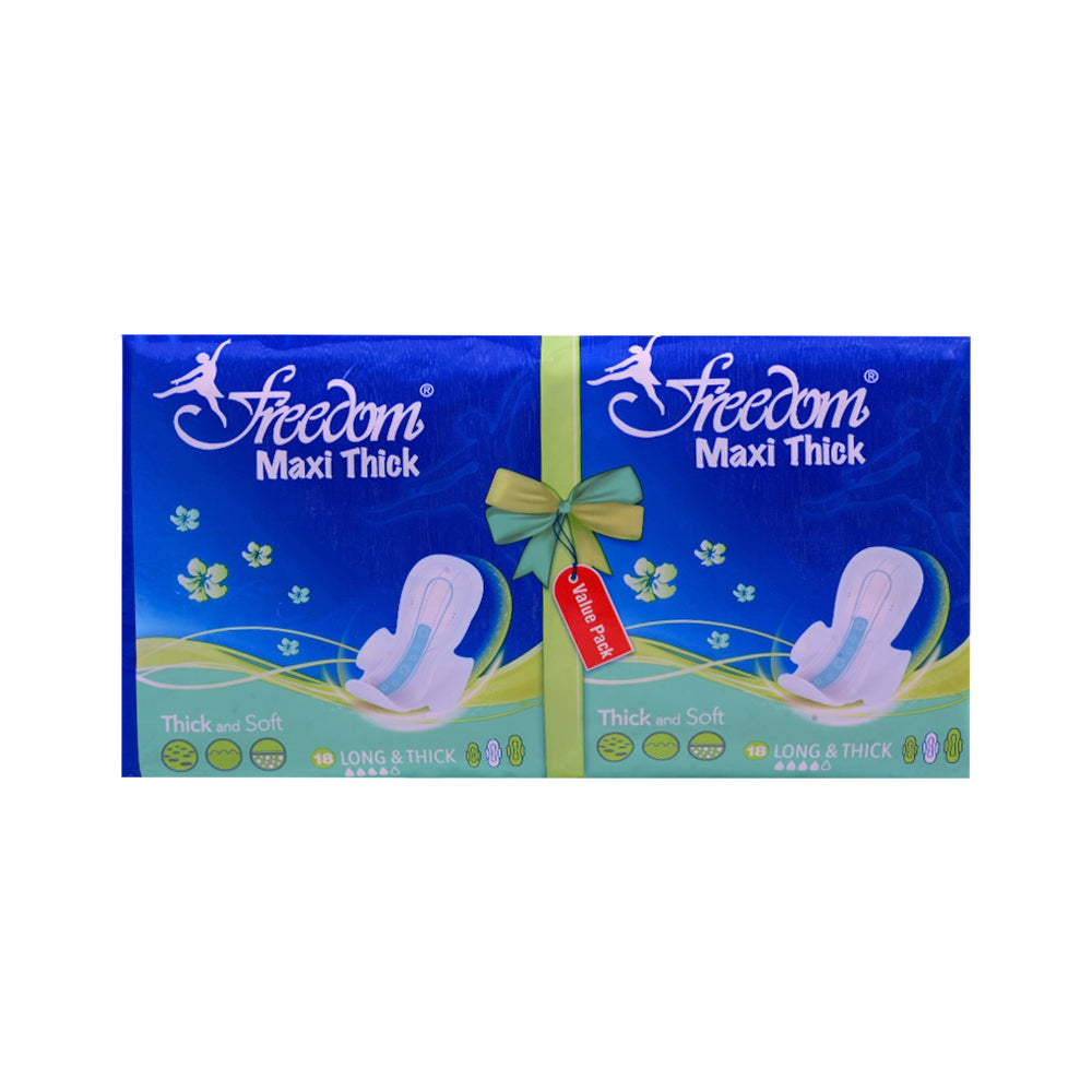 FREEDOM MAXI VALUE PACK THICK LONG 18S