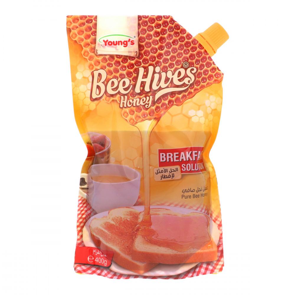 YOUNGS BEE HIVES HONEY POUCH 400 GM