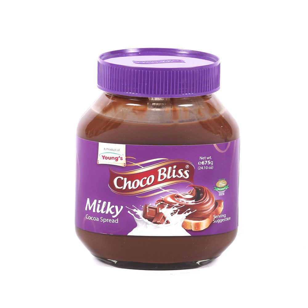 YOUNGS CHOCO BLISS MILKY COCOA SPREAD 675 GM