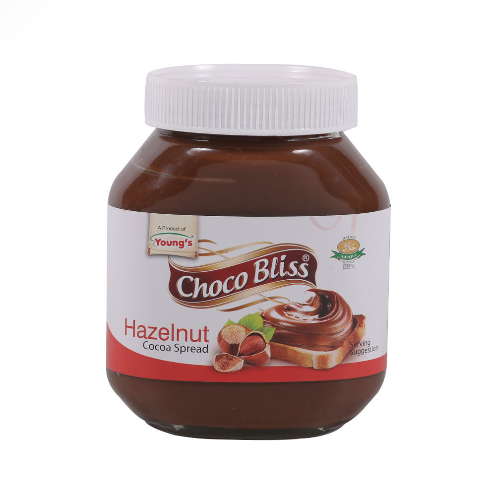 YOUNGS CHOCO BLISS HAZELNUT SPREAD WITH COCOA 675 GM