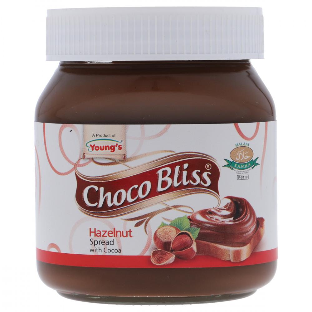 YOUNGS CHOCO BLISS HAZELNUT SPREAD WITH COCOA 350 GM