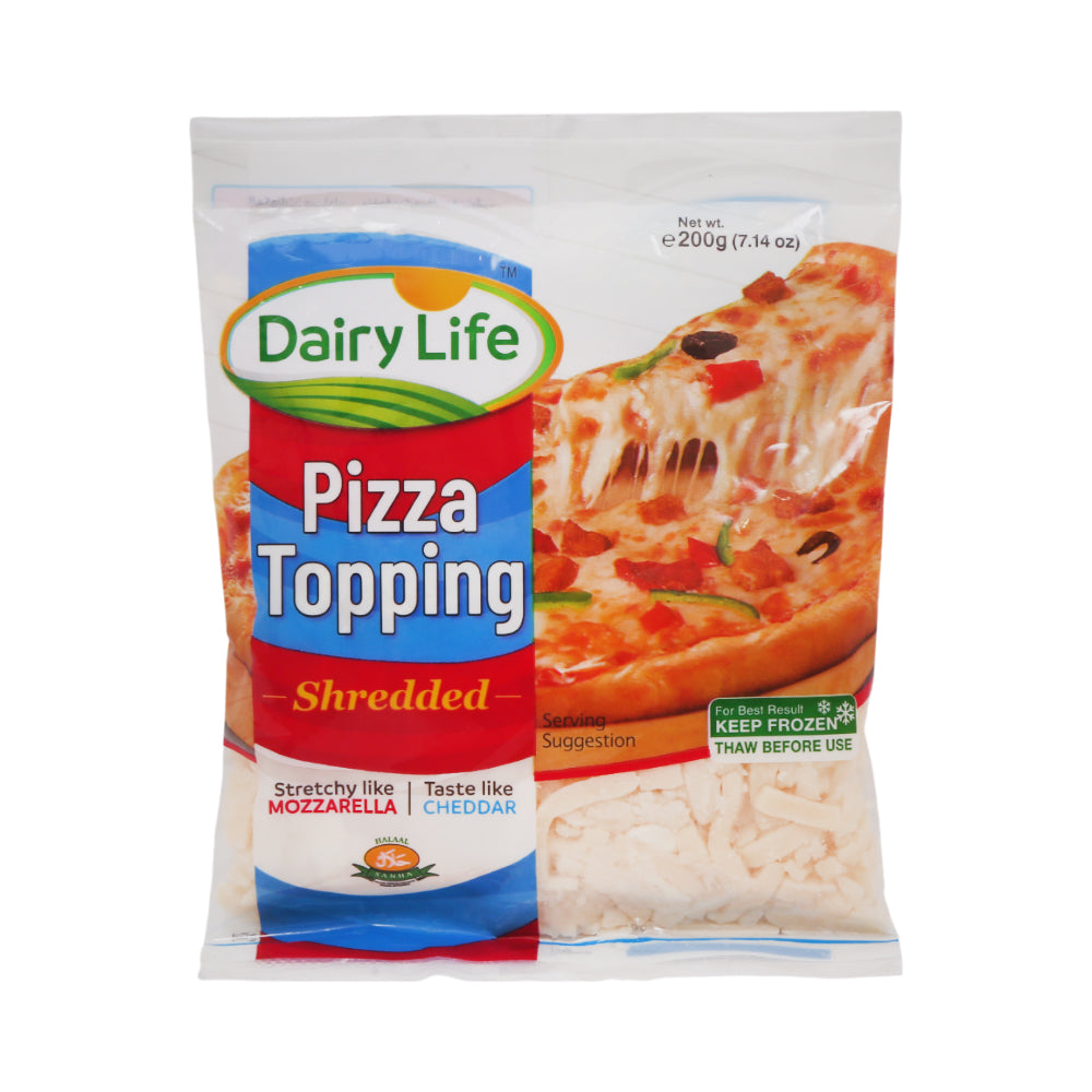 DAIRY LIFE PIZZA TOPPING SHREDDED 200GM (48 PCS)
