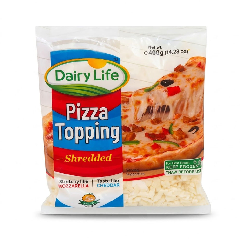 DAIRY LIFE PIZZA TOPPING SHREDDED 400GM (24 PCS)