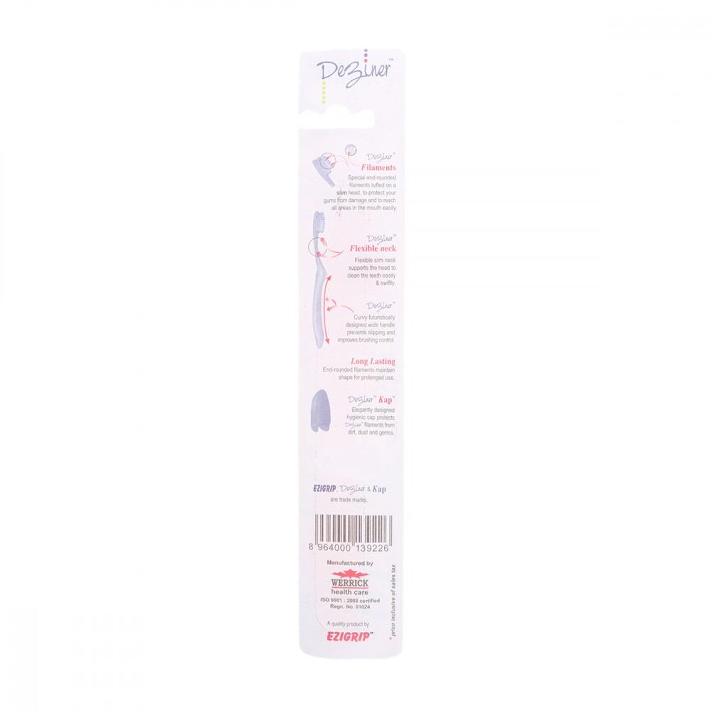 EZIGRIP DEZINER TOOTH BRUSH MEDIUM